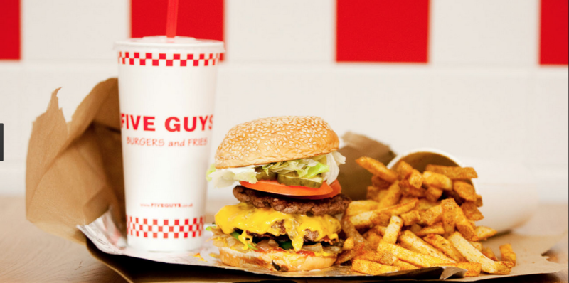 Burger chain Five Guys ranked top hospitality firm in Sunday Times Fast Track 100