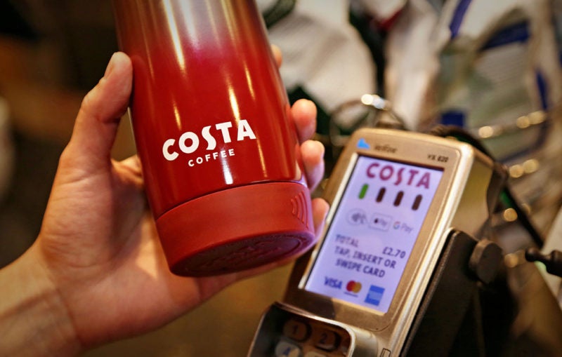 Costa Coffee announces launch of contactless coffee cup payment system