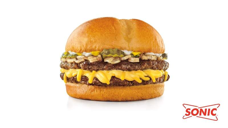 quarter pound double stack cheeseburger