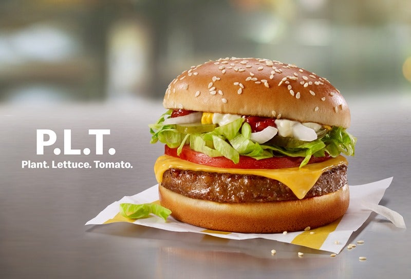 McDonald's plant-based burger