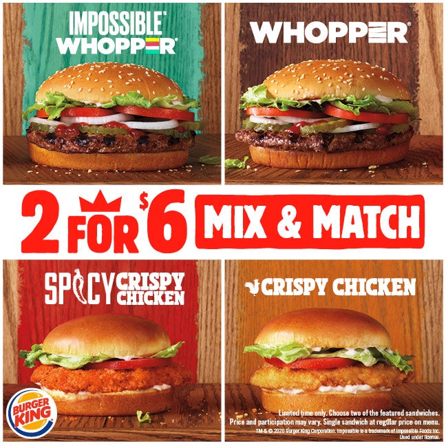 Burger King adds Impossible Whopper to value menu - Verdict Food Service