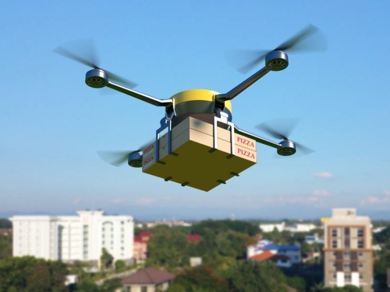 drones food delivery