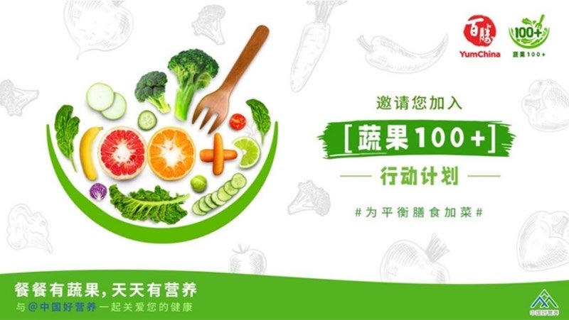 Yum China launches new campaign to promote balanced diet