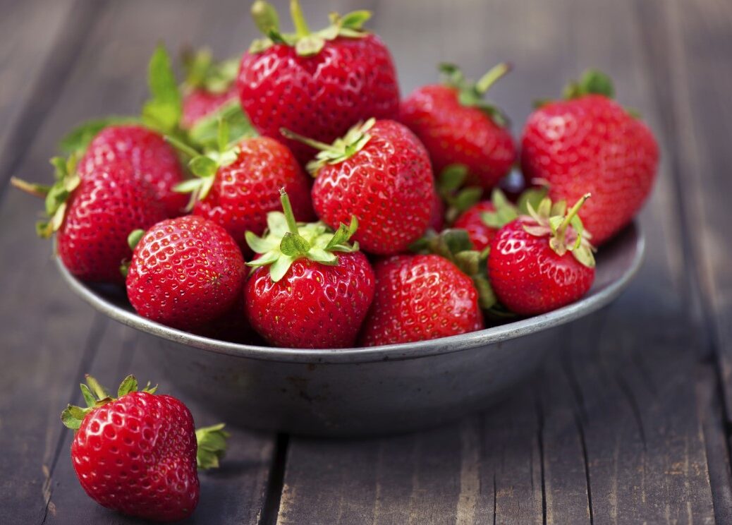 Bowl of strawberries