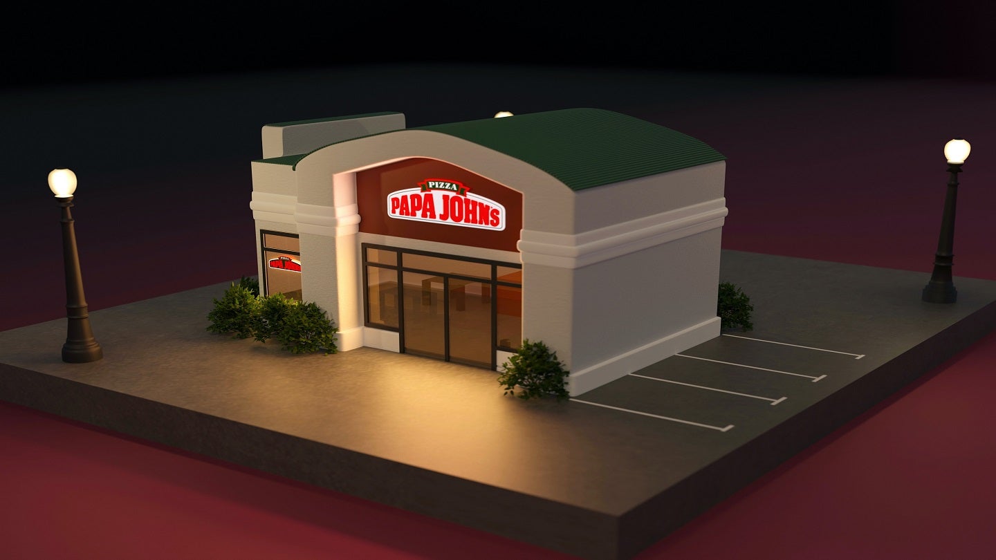 Papa John's Pizza Restaurante 02 3D model - Baixar Arquitectura no