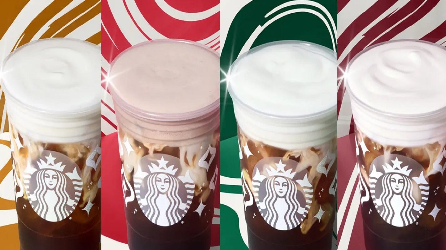 Starbucks Cold Cup Set of 5 Christmas Theme 