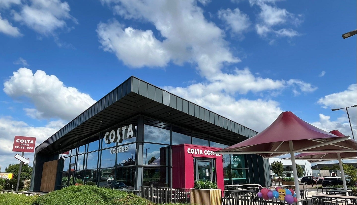Costa Coffee upgrades Meadowhall Drive Thru store in Sheffield